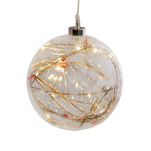Decoración colgante de luz de cristal mayimx para ventana de Navidad Estilo A