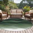 thumbnail image 5 of Abstract Round Living Room Rugs 7 ft, Sage Green Gradient Ocean Waves Sandy Beach Washable Area Rug with Non-Slip Sturdy Edge Binding Round Carpet for Kitchen Office Bedroom, 5 of 9