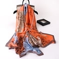 thumbnail image 3 of Floral Print Sun Protection Women Scarf Imitation Silk Long Smooth Beach Shawl for Home, 3 of 8