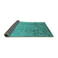 thumbnail image 2 of Ahgly Company Indoor Rectangle Oriental Turquoise Blue Industrial Area Rugs, 8' x 10', 2 of 4