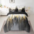 thumbnail image 2 of YST Black Grey 7-Piece Gradient Abstract Chic Comforter Set, Twin Size, 2 of 4