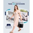 thumbnail image 4 of EUHOMY Countertop Ice Maker Machine with Handle, 26lbs in 24Hrs, 9 Ice Cubes Ready in 6 Mins, Auto-Cleaning Portable Ice Maker with Basket and Scoop, for Home/Kitchen/Camping/RV. (Black), 4 of 8