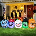 thumbnail image 4 of Payaso pirata pirata inflable de Halloween, LED, de DomKom, 2,4 m, 4 of 7