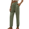 thumbnail image 2 of SUNSIOM Pantalon de Pyjama pour Femmes Doux et Confortable Taille Haute avec Poches Bas de Pyjama Extensible, 2 of 5