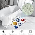 thumbnail image 3 of Football Non-Slip Polyester Floor Rug Office Kitchen Mat, Machine Washable, 3 of 6