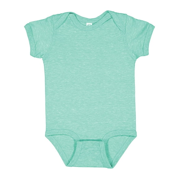 Rabbit Skins B01538161 Infant Harborside Melange Bodysuit, Saltwater Melange -   Born