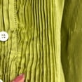 thumbnail image 6 of Women's 2 Piece Shorts Sets Pleated Button Down Long Sleeve Solid Color Shirt Outfits Summer Hawaiian Beach Vacation Loose Suits, 6 of 7