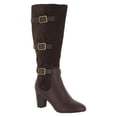 thumbnail image 3 of women's talina ii brown super suede plus tall wide-calf boots, 3 of 3