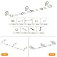 thumbnail image 5 of Industrial Pipe 72'' L Clothes Rack with 10 Hooks, Wall Mounted Heavy Duty Metal Retro Garment Display Hanging Rod Bar, Max Load 135lbs (Black), 5 of 9