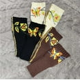 thumbnail image 6 of CUZIBR Womens Gloves Cute Cartton Flower Embroidery Knitted Mittens Fingerless Cozy Warm Fuzzy Lined Glove For Cycling Running Outdoor Activities, 6 of 6
