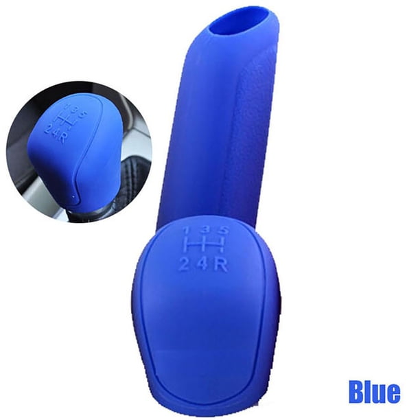 Universal De Silicona Manual Gear Shift Collares Car Silicone Gear Head Shift Knob Cover Handbrake Grip Eigraketly VI012226-02