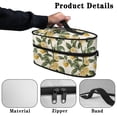 thumbnail image 5 of HELLHERO Lemon Leaf Pattern Travel Irons Carrying Organizer 11.8x6.69x5.5 In Lightweight Iron Accessories and Hair Styling Tool(Bag Only), 5 of 6