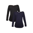 thumbnail image 6 of LVMA2300 - 2 Pack - 100% premium Cotton - Women Long Sleeve Maternity T-Shirt, 6 of 18