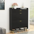 thumbnail image 3 of PAKASEPT 5-Tier Black Shoe Storage Cabinet,18-24 Pair Shoe Rack Organizer with Drawers for Entryway, Bedroom, Hallway,, 3 of 7