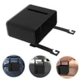 thumbnail image 2 of WEUVEB Black Car Storage Box with Seat Back Organizer Tissue Holder and Trash Container for Cars, 2 of 8