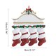 thumbnail image 2 of Matsuzay Calcetín colgante de árbol de Navidad, calcetines de decoración, adorno de calcetín personalizado para dormitorio, sala de estar, Kits de decoración para fiestas 4 piezas calcetines, 2 of 6