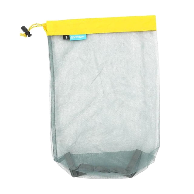 Bolsa de malla DYNWAVEMX saco de dormir tamaño S M L para viajes de campamento senderismo Amarillo