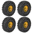 thumbnail image 3 of Rc Tire Rc Car Tire 4 Piezas RC Crawler Neumático De Goma Accesorio De Cubo De Rueda De Metal Apto para Coche RC 1/10 De 22 Pulgadas ANGGREK Otros, 3 of 7
