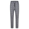thumbnail image 6 of USNSM Men's Plaid Sweatpants Casual Fitness Slim Fit Joggers Drawstring Elastic Waist Straight Leg Pants with Pockets Gray S, 6 of 8
