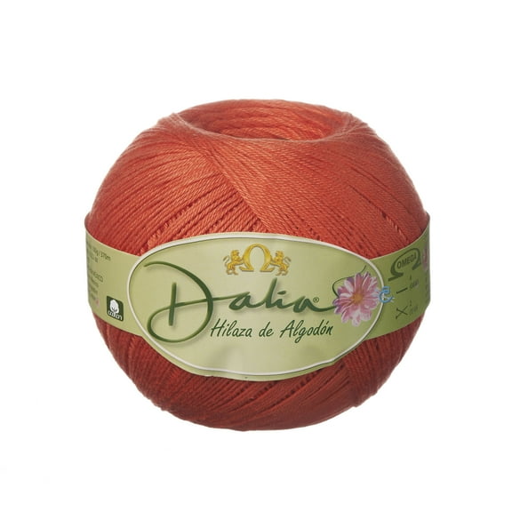 DALIA [100grs] by Omega - Fine 100% Mercerized Cotton Thread for Crochet and Knitting - Color: 16 - Deep Coral 540
