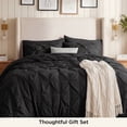 thumbnail image 4 of Black Twin Comforter Set Kids - 5 Pieces Bed in a bag with Comforters, Sheets, Pillowcases & Shams, 4 of 8
