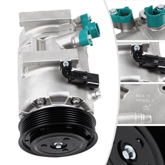 A/C Compressor CO 11218C, AC Compressor For 2011-2014 Hyundai Sonata/2011 Kia Optima 2.0L 2.4L, Air Conditioner Compressor W/ Clutch