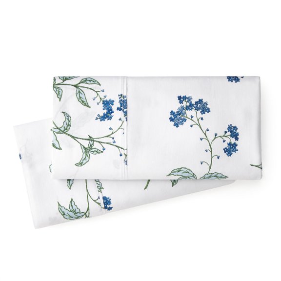 Myosotis Scorpioides Printed Cotton Pillowcases by SouthShore Fine Linens
