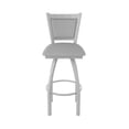 thumbnail image 5 of 870 Hadleigh 36" Swivel Bar Stool with Anodized Nickel Finish and Canter Folkstone Grey Seat and Back, 5 of 5