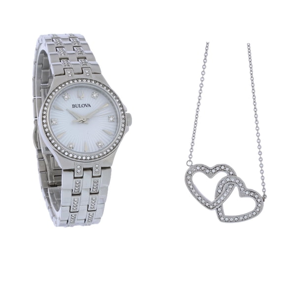 Bulova Women's Elegant White Dial Watch - 96X161