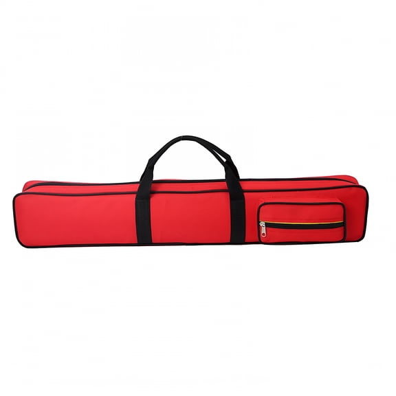 BESTSKY Billiards Pool Cue Pouch Container Carrier Zipper Billiards Supplies Billiard Sticks Carrying Case Pool Cue Bag Red
