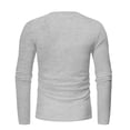 thumbnail image 3 of Men Blouses Mens Workout Shirt Men Undershirts Long Sleeve Space T Mens Long Sleeve Shirt Tall 8 Year Tight Sweaters Summer Shirts for Lined Turtleneck Tee Pack Workout Top Short Grey 3XL, 3 of 3