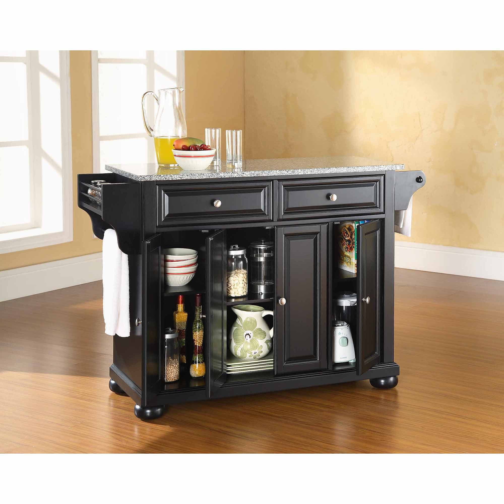 Crosley Furniture Alexandria Solid Granite Top Kitchen Island Walmartcom Walmartcom