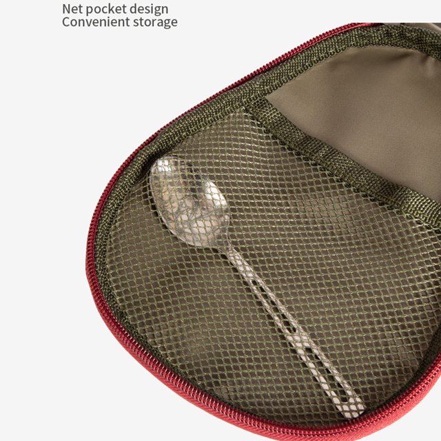 Bolsa De Almacenamiento De Vajilla Bolsa de almacenamiento con cremallera para vajilla portátil Sierra Cup Carrier Bags (Verde militar) Ndcxsfigh Para Estrenar