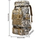 thumbnail image 3 of Mochila Impermeable Táctica Al Aire Libre 80L Para Acampar Senderismo Mochilero Caza, 3 of 4