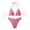 Red, variant on Ribbed Bikini Fashionable Solid Color Two Piece Swimwear For Beach Pool Thong Bikini Bottoms