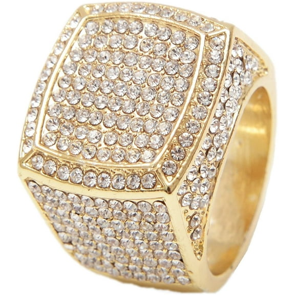 Charles Raymond Bling Bling Hip Hop Iced Out Luxury Men's Ring