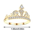 thumbnail image 2 of Xihbxyly Nueva Joyería de Novia, Romántico Conjunto de Anillos de Diamantes, Elegante Anillo de Compromiso de Circonita, Elegante Alianza de Boda, Regalo Perfecto de Navidad, Ocasiones Especiales, Di, 2 of 3