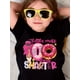 thumbnail image 1 of Little Miss 100 Days Smarter Letter Print, Girls' Summer Fun Print Short Sleeve, Back-to-School Season, ages 12 and under, 1 of 6