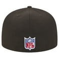 thumbnail image 4 of Men's New Era Brown Cleveland Browns Throwback Main 59FIFTY Fitted Hat, 4 of 6