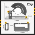thumbnail image 3 of RRJ Support de Meuleuse d'Angle, Garde de Coupe en Métal Réglable, Couvercle de Protection pour Meuleuse d'Angle 100-125mm, Accessoire d'Outil de Menuiserie Durable, Équipement de Sécurité pour Projets de Bricolage, 3 of 5