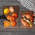 thumbnail image 2 of Delice Rectangle Cutting Board with Juice Drip Groove Walnut Set of 2, 2 of 5