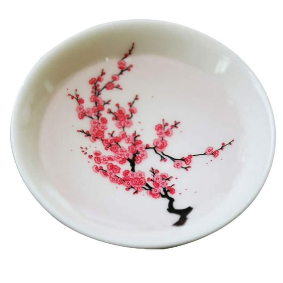 Thermochromic Ceramic Sake Cup 3oz, Heat-Sensitive Floral Design for Cold/Hot Drink Decoration