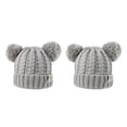 thumbnail image 3 of Qarigey Gorro con bolas de pompones esponjosos, tocado a la moda, orejeras plegables, gorros de gran elasticidad, hermoso regalo para niños, Gary Type2 NO2 Qarigey CBP255408, 3 of 5