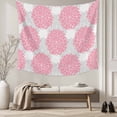 thumbnail image 5 of Pink Dahlia Small Tapestry for Bedroom Wall Hanging Tapestry, Farmhouse Abstract Grey Floral Patterned Ceiling Backdrop Tapestries Poster Blanket Wall Decor for Teens Room Living Room Dorm 23" x 28", 5 of 8