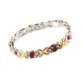 thumbnail image 2 of Pulsera magnética de acero de titanio para aliviar el dolor de artritis en mujeres., 2 of 14