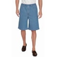 thumbnail image 2 of (3 pack) Turtle Bay New York Men's Stretch Waist Pull On Shorts in Twill Fabric - Free of Buttons & Snaps, 2 of 9