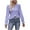 Purple, variant on qolati Women's Dressy Casual Embroider Long Sleeve Shirts 2023 Elegant V Neck Eyelet Puffy Sleeve Tunic T-Shirt Loose Fit Basic Going Out Work Tops