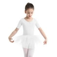 thumbnail image 2 of renvena Girls' Short Sleeve Tulle Ballet Dresses Dance Leotard Tutu Skirt Ballerina Dancewear, 2 of 7