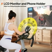 Indoor Exercise Bikes for Home Stationary Bicycle Magnetic 16 Levels Resistance Cycling Bike with Free APP Max Weight 360 Lbs
