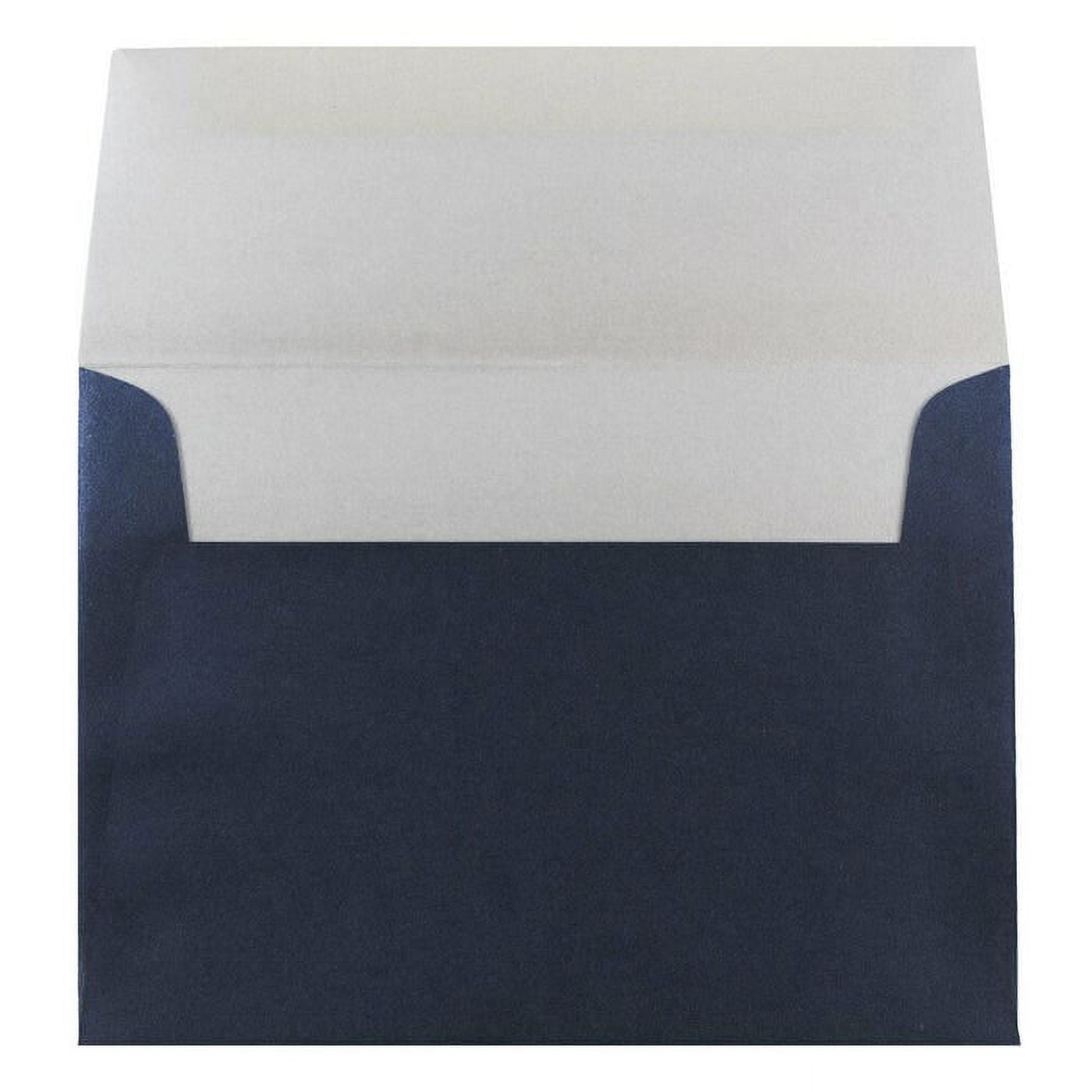JAM Paper A6 Metallic Invitation Envelopes, 4 3/4 x 6 1/2, Lapis Lazuli Blue Stardream, 25/Pack